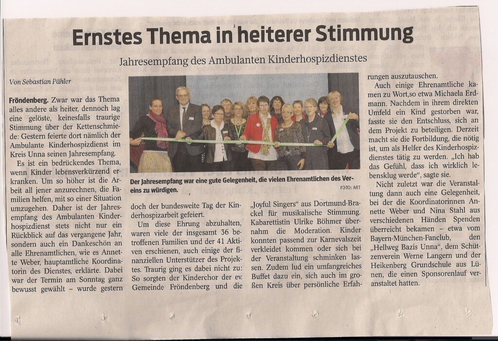 2. Pressebericht Kinderhospiz 10.02.2012